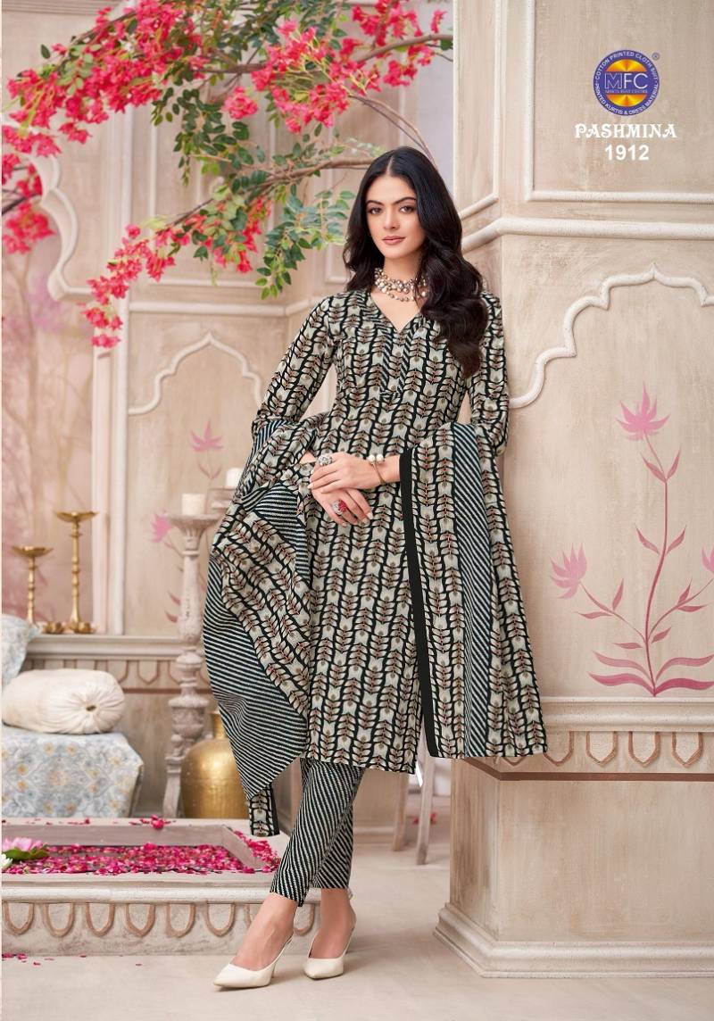 Mfc Pashmina Vol 19 Cotton Printed Dress Material Collection