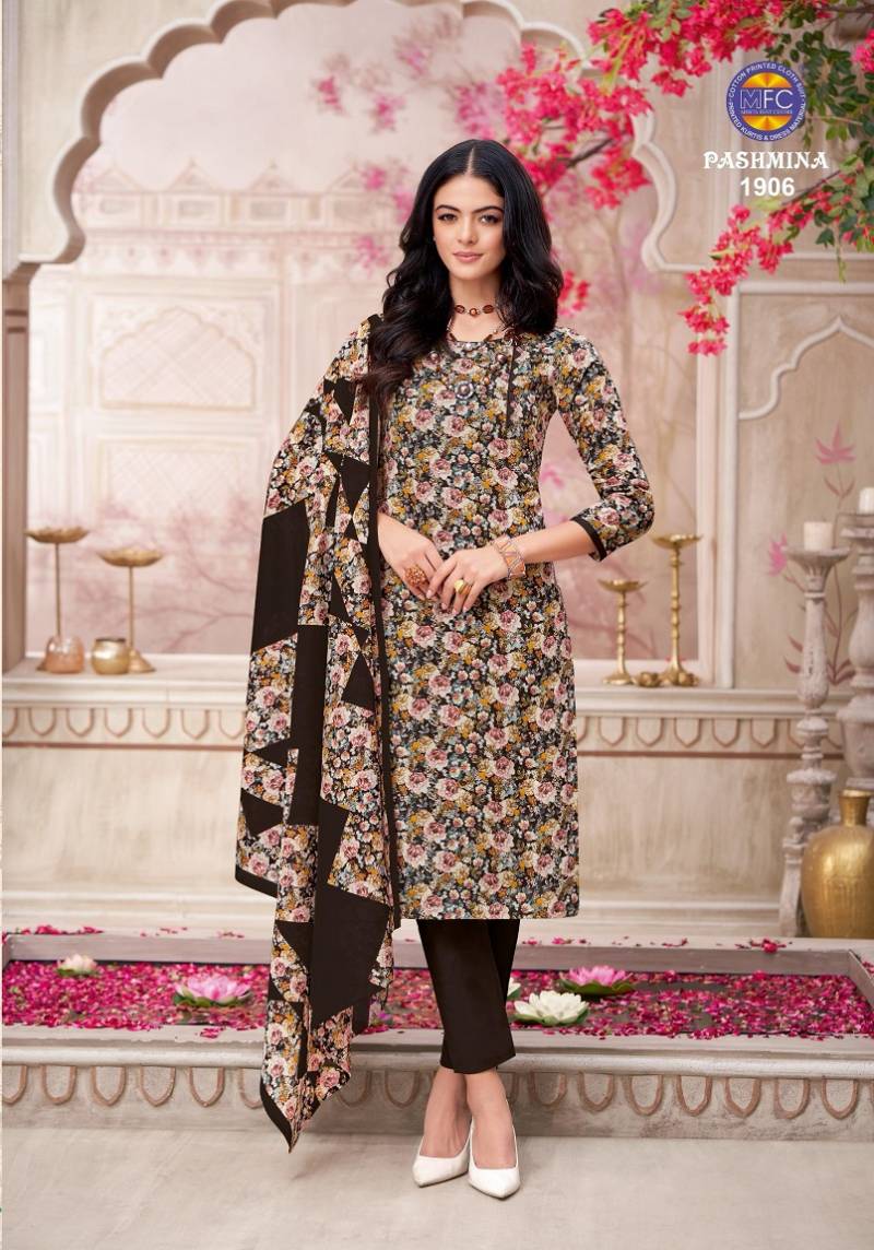 Mfc Pashmina Vol 19 Cotton Printed Dress Material Collection