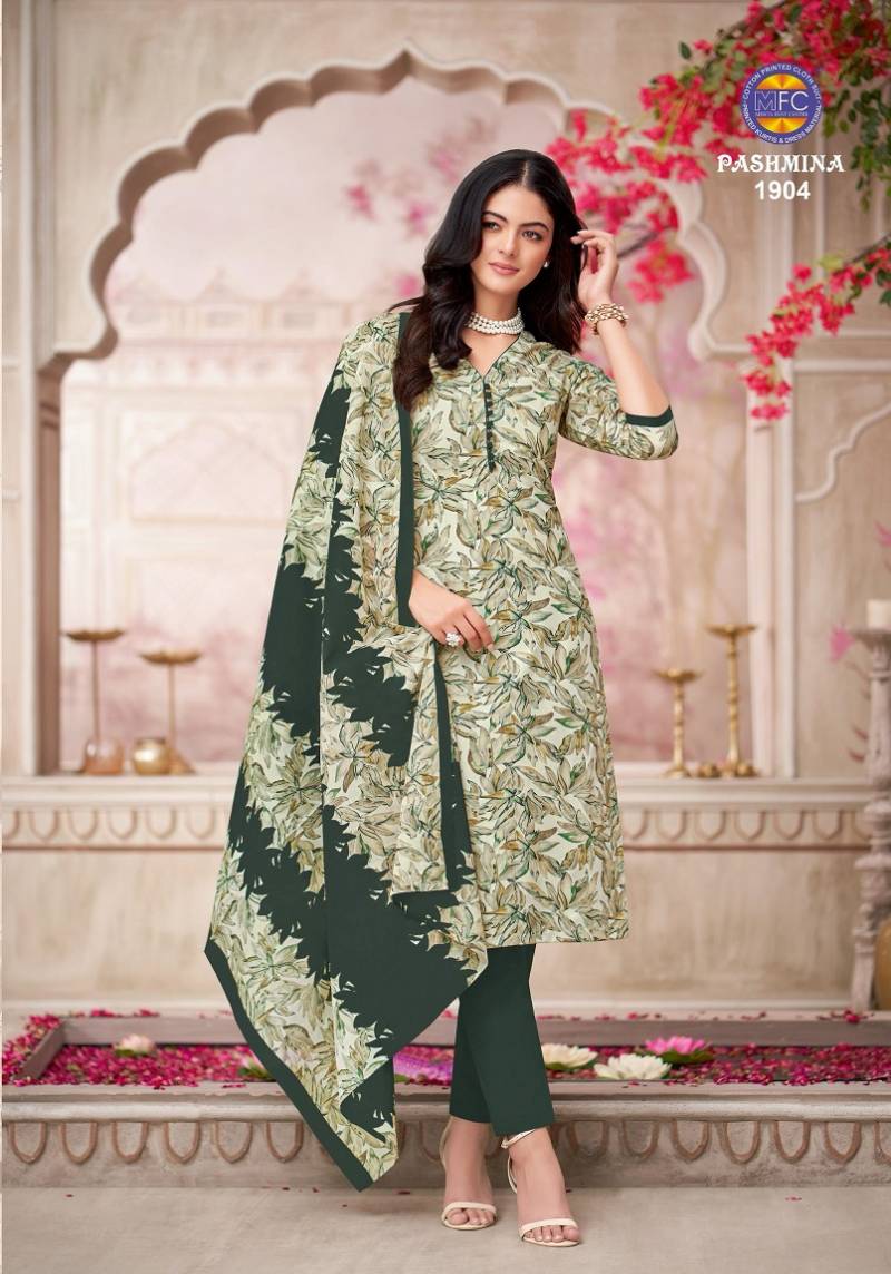 Mfc Pashmina Vol 19 Cotton Printed Dress Material Collection