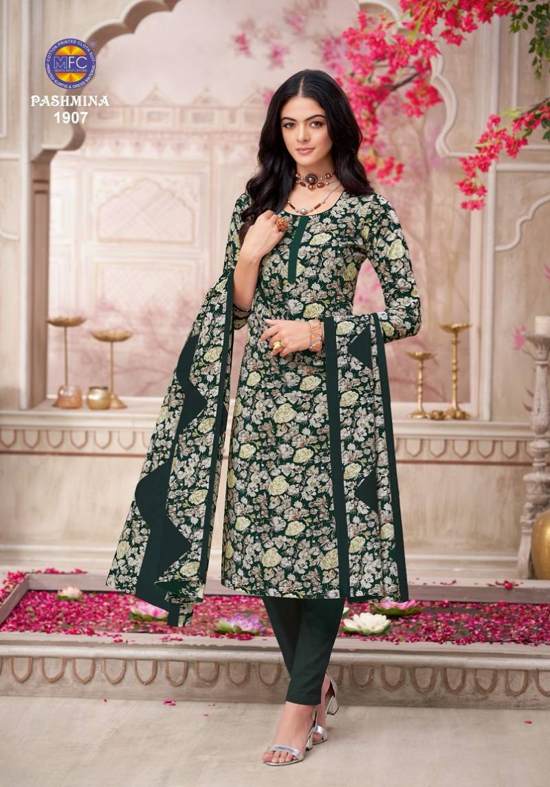 Mfc Pashmina Vol 19 Cotton Printed Dress Material Collection