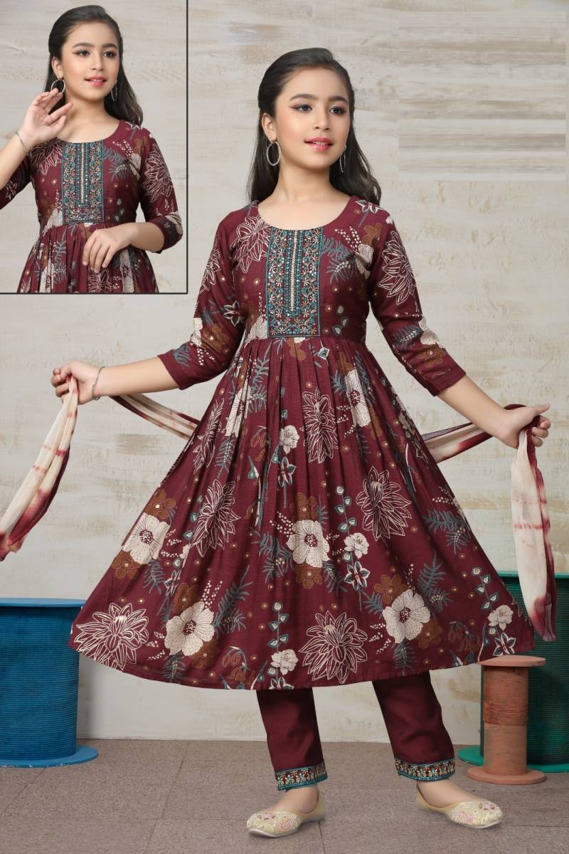Trisha Pant Set Vol 6 Vatican Printed Kids Wear Collection