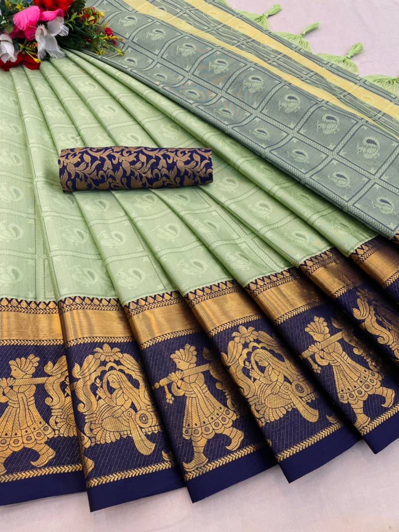 Aab Aura Palakhi Vol 1 Mercerised Cotton Silk Saree Collection
