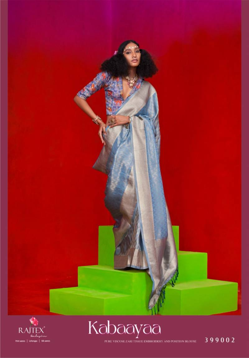 Rajtex Kabaayaa Zari Tissue Handloom Silk Saree Collection