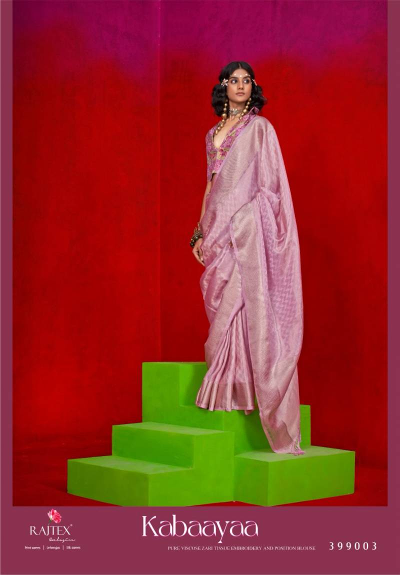 Rajtex Kabaayaa Zari Tissue Handloom Silk Saree Collection