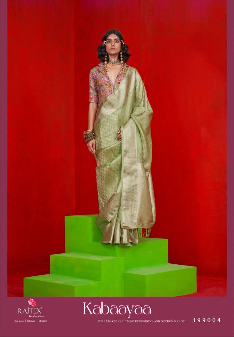 Rajtex Kabaayaa Zari Tissue Handloom Silk Saree Collection