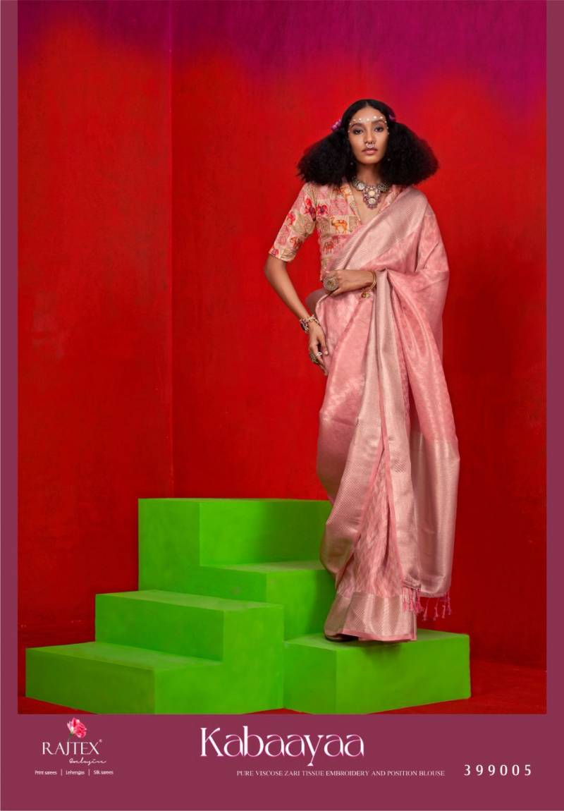 Rajtex Kabaayaa Zari Tissue Handloom Silk Saree Collection