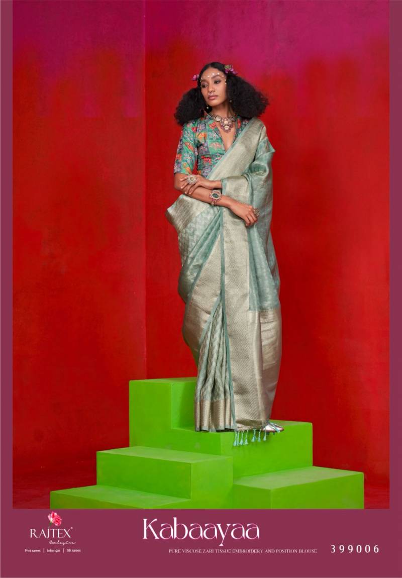 Rajtex Kabaayaa Zari Tissue Handloom Silk Saree Collection
