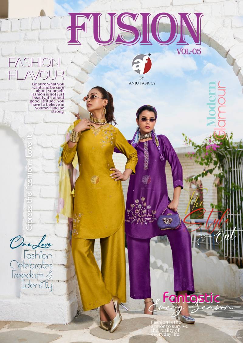 Af Fusion Vol 5 Viscose Fancy Co Ord Set Collection