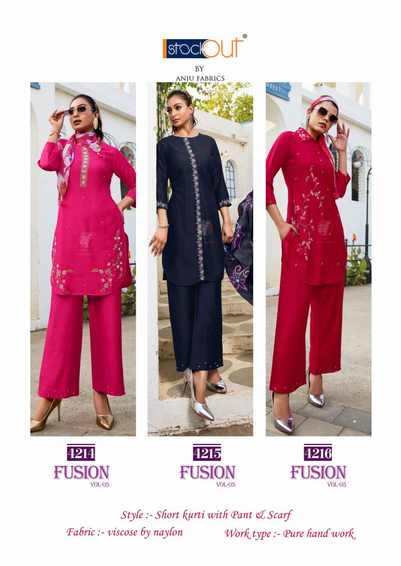 Af Fusion Vol 5 Viscose Fancy Co Ord Set Collection