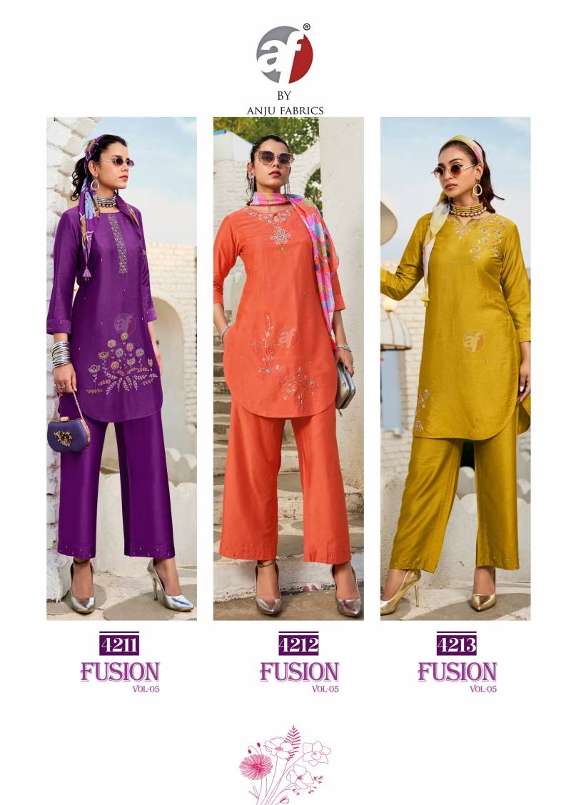 Af Fusion Vol 5 Viscose Fancy Co Ord Set Collection