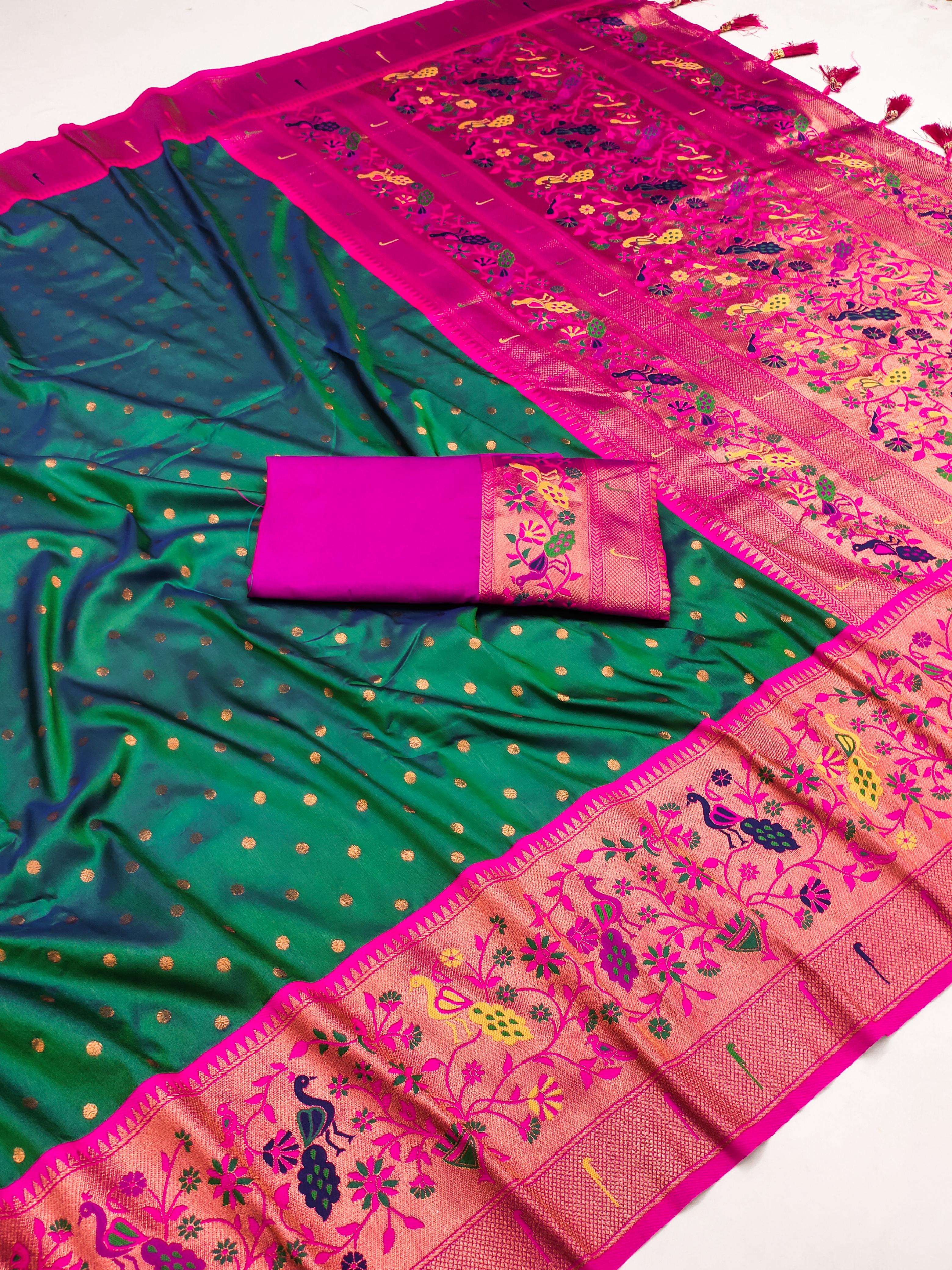 Aradhya Paithani Soft Pethani Silk Saree Collection