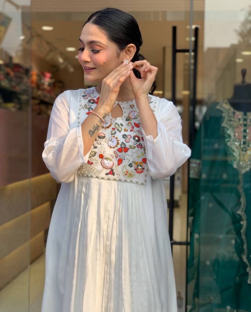 Sweta 01 Viscose Chinon Kurti Bottom With Dupatta