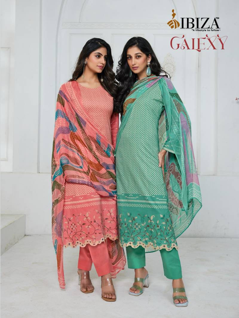 Ibiza Galexy Cambric Cotton Digital Printed Salwar Kameez