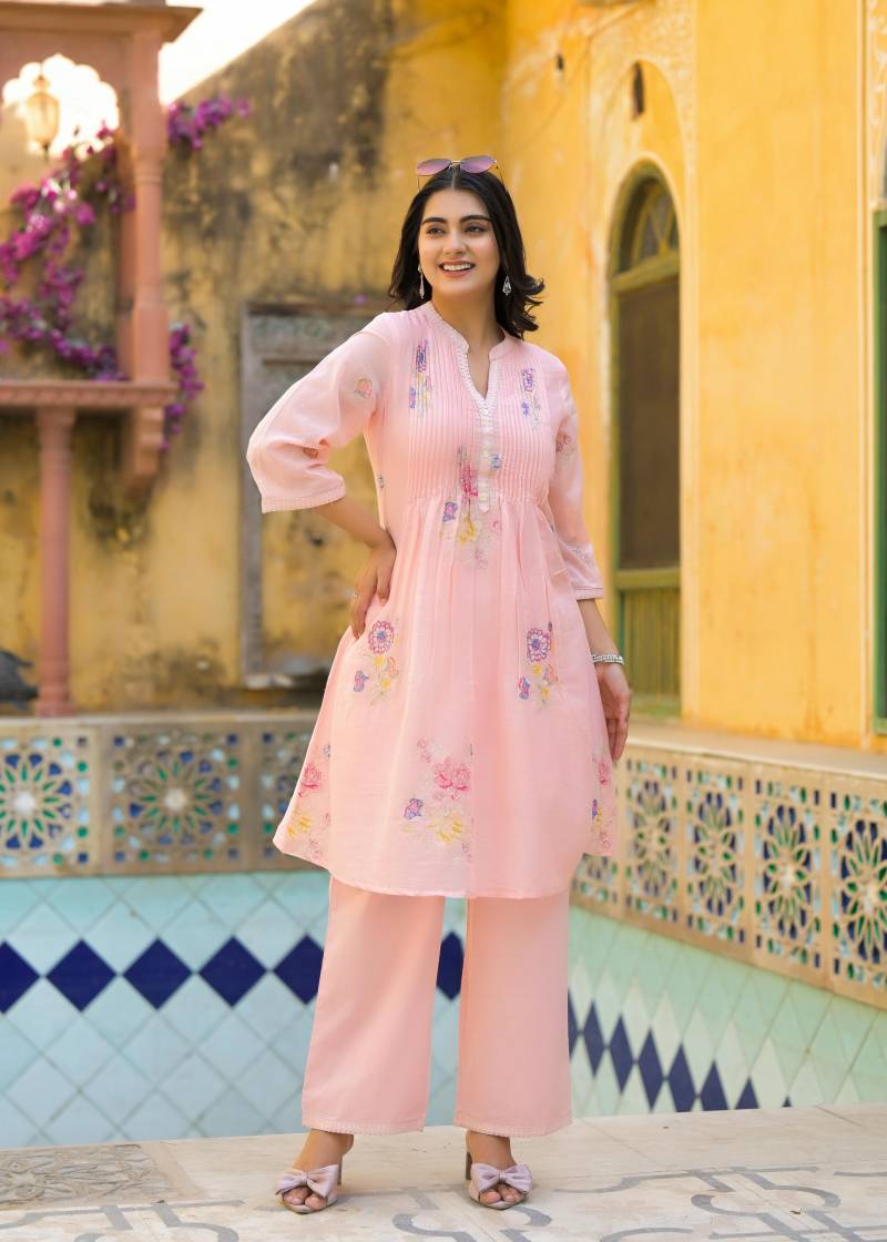 Tanyaa P 228 Mul Cotton With Handwork Kurti With Bottom Collection