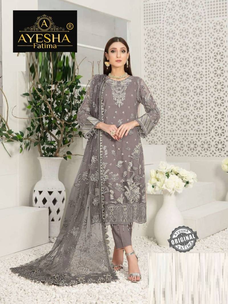 Ayesha Fatima 136 Georgette Pakistani Salwar Suits Collection