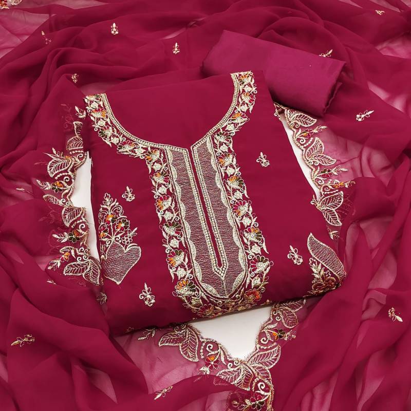 Madumita Suits 1 Embroidered Georgette Dress Material Collection