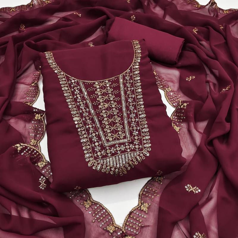 Madumita Suits 2 Georgette Embroidered Dress Material Collection