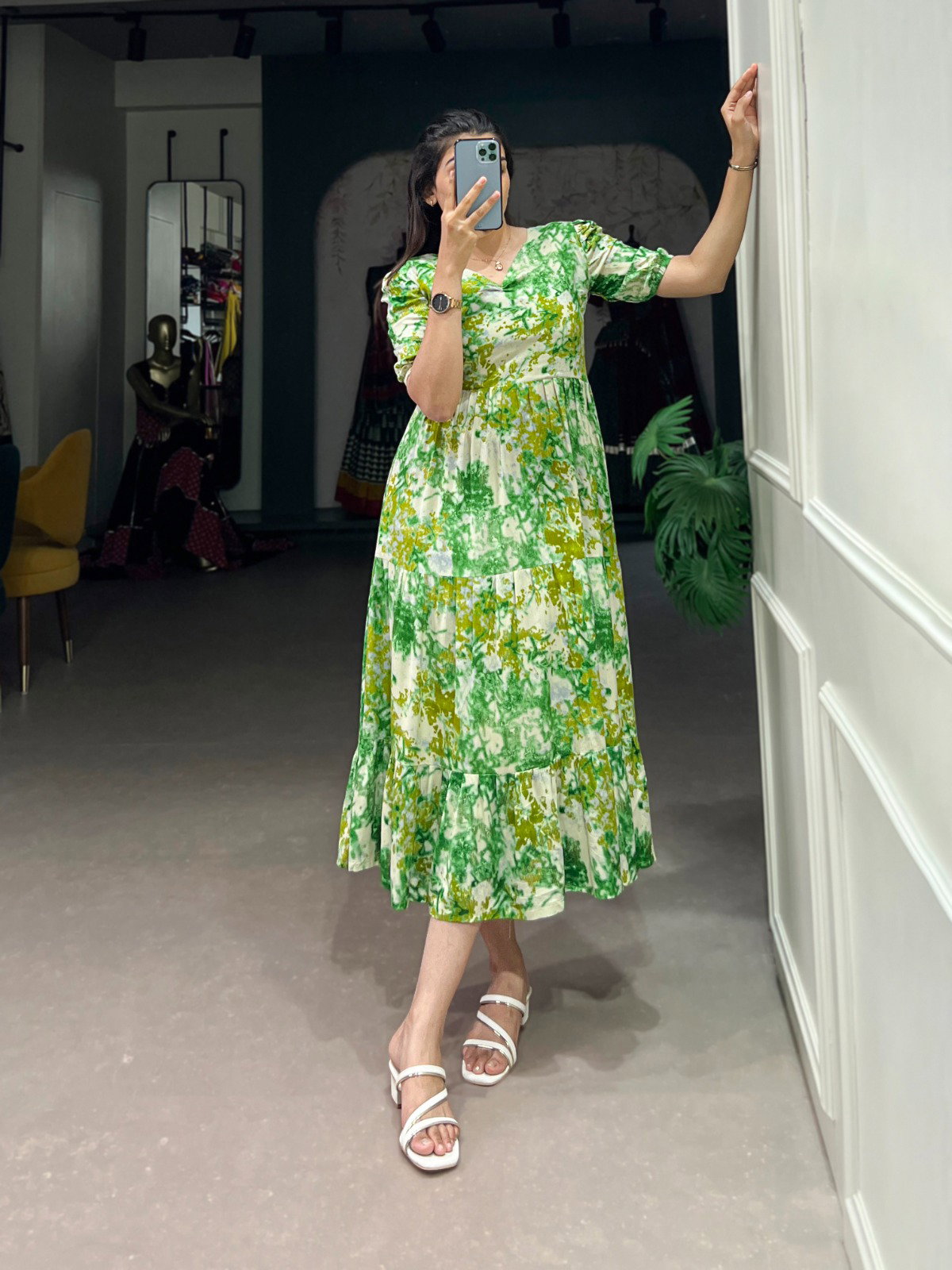 Lekha nk 4507 Rayon Printed Western Style One Piece Collection