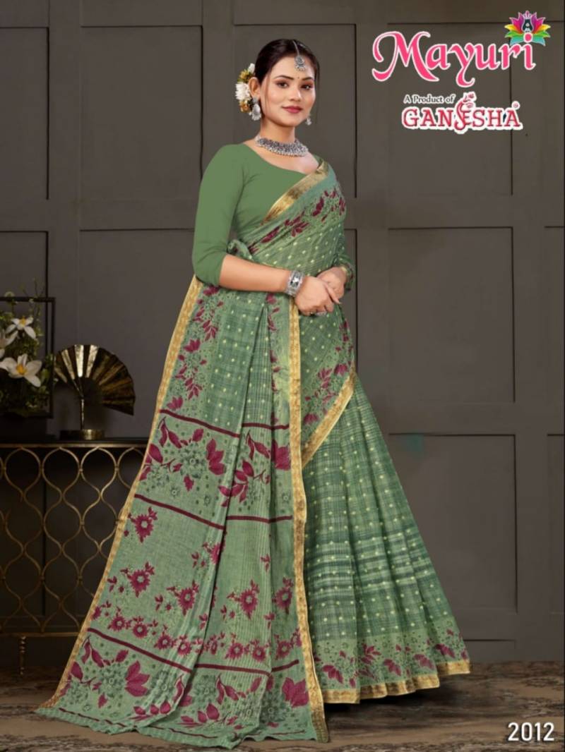Ganesha Mayuri Vol 2 Cotton Printed Casual Wear Saree Collection