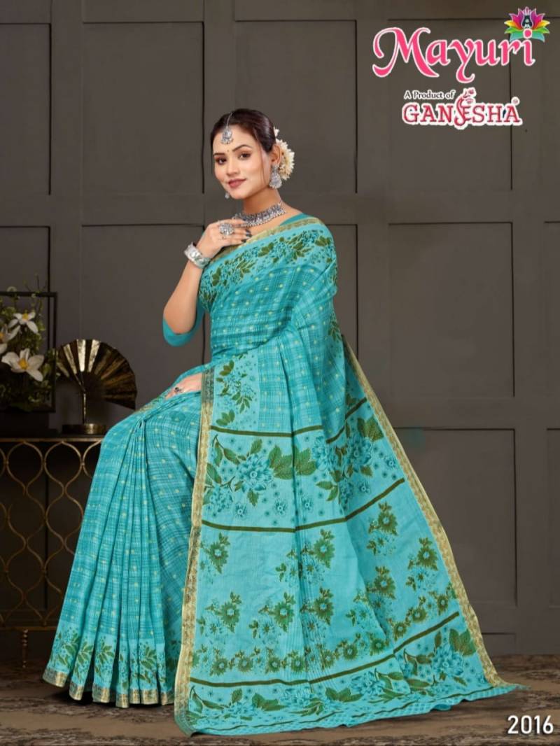 Ganesha Mayuri Vol 2 Cotton Printed Casual Wear Saree Collection