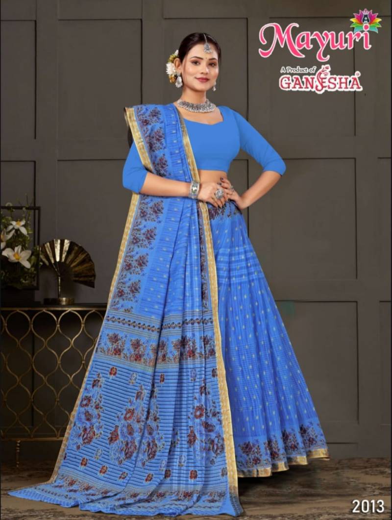 Ganesha Mayuri Vol 2 Cotton Printed Casual Wear Saree Collection