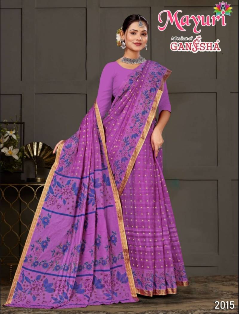 Ganesha Mayuri Vol 2 Cotton Printed Casual Wear Saree Collection