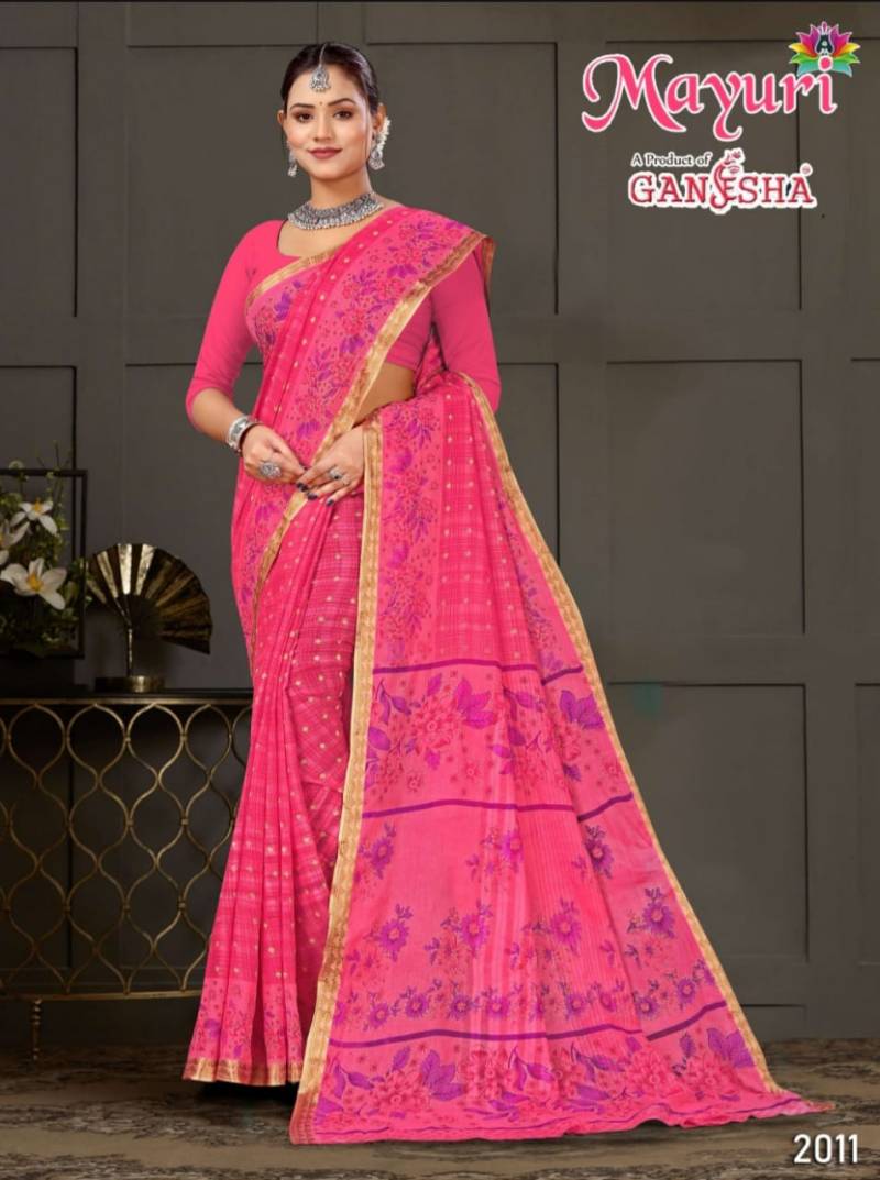 Ganesha Mayuri Vol 2 Cotton Printed Casual Wear Saree Collection