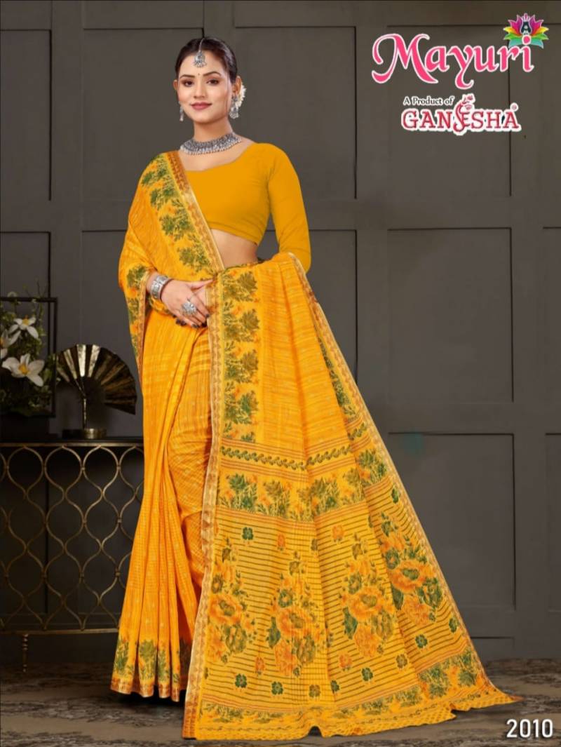 Ganesha Mayuri Vol 2 Cotton Printed Casual Wear Saree Collection