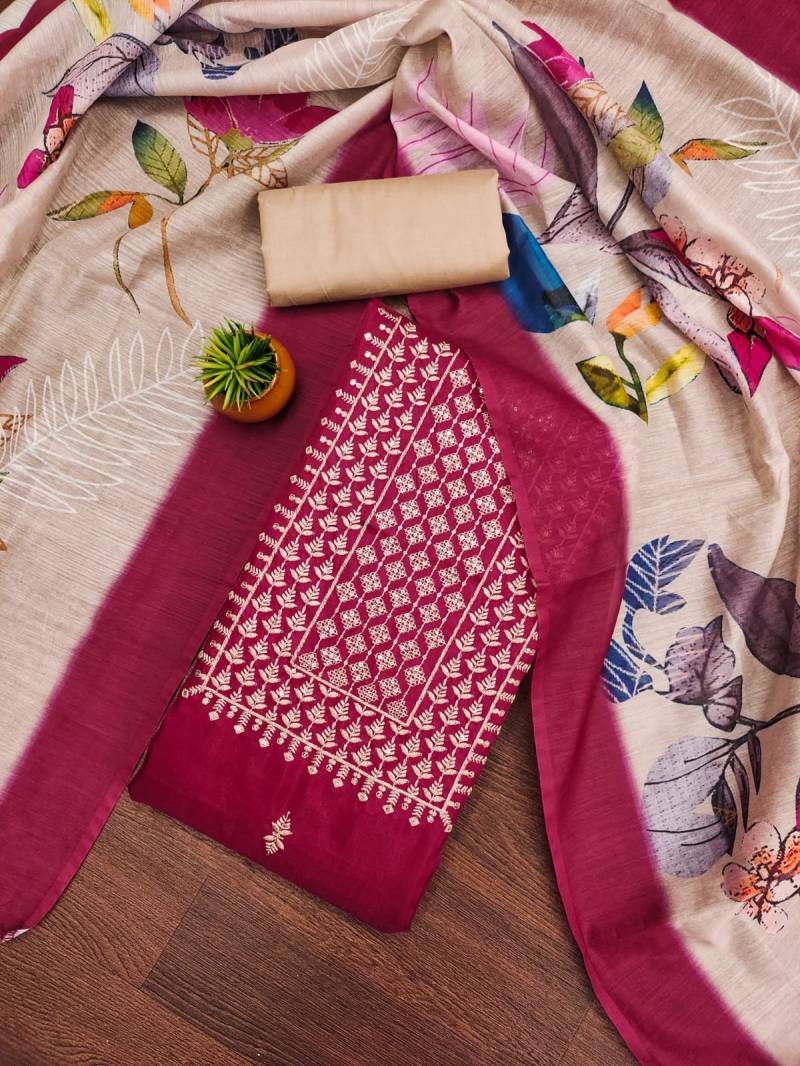 Color Set 9073 Casual Wear Stylish Jalpari Cotton Dress Material