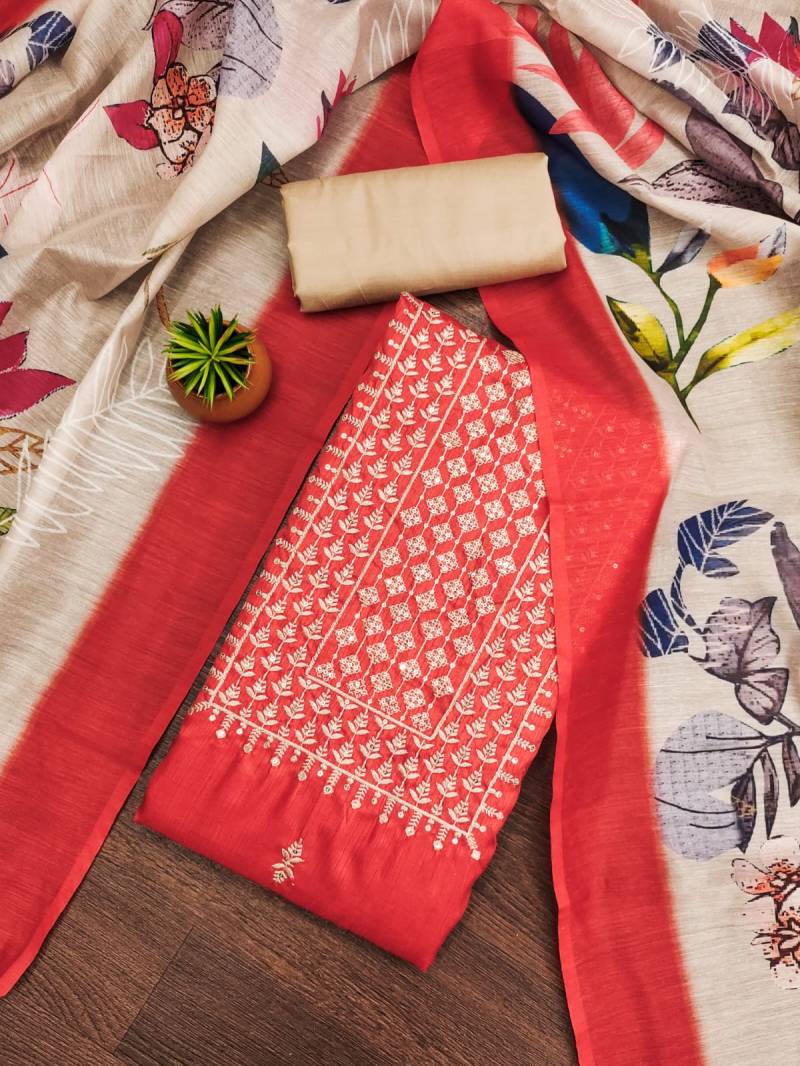 Color Set 9073 Casual Wear Stylish Jalpari Cotton Dress Material
