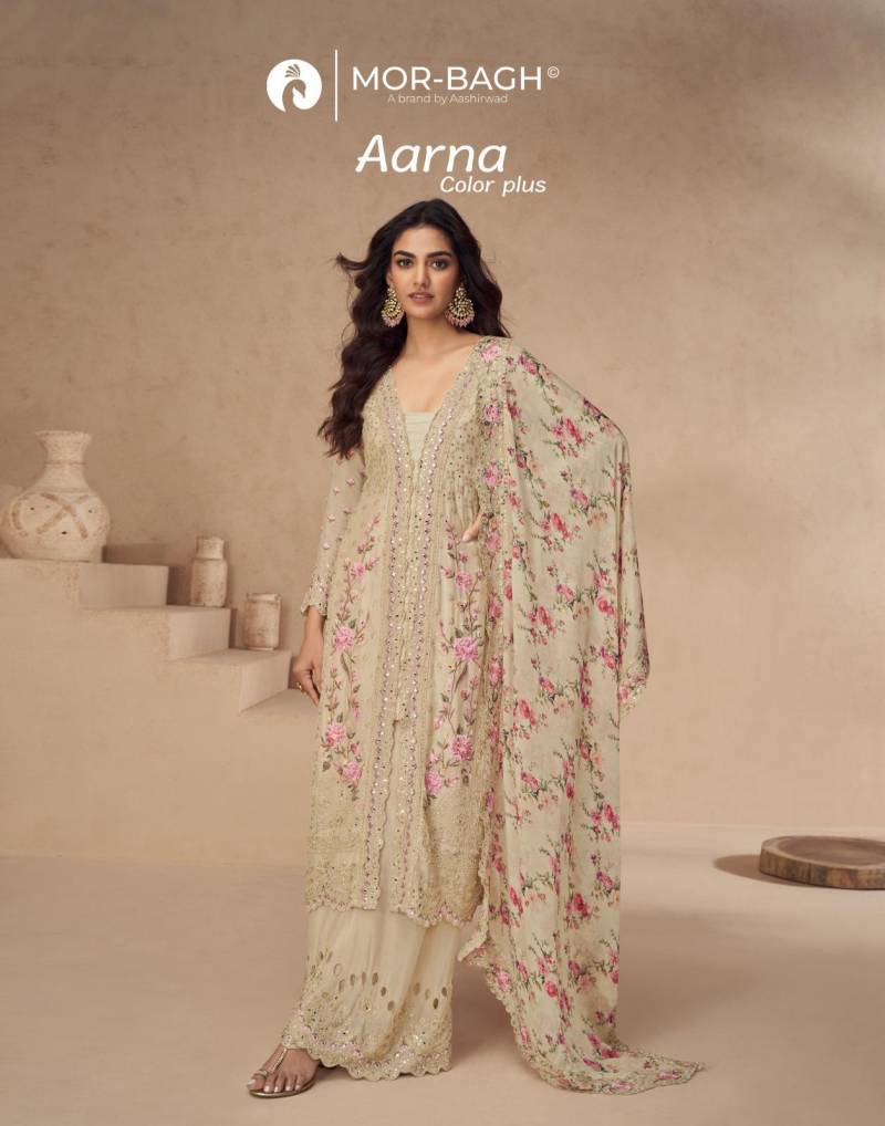 Aashirwad Mor Bagh Aarna Color Plus Chinon Silk Salwar Kameez