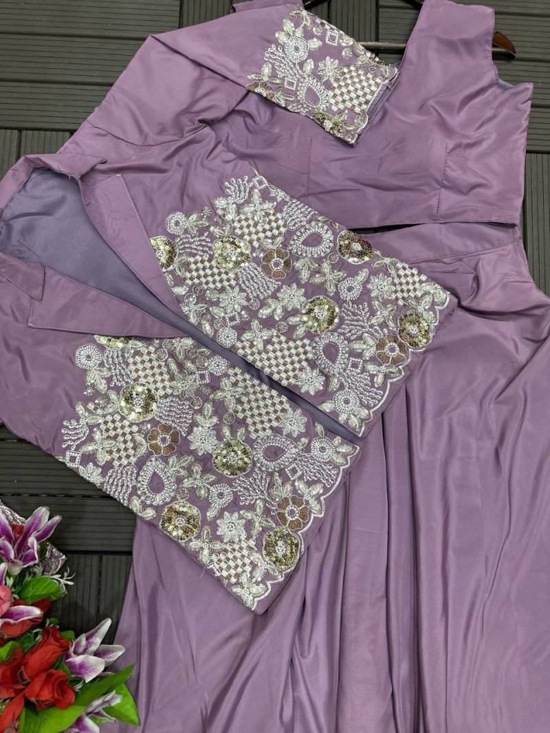 Bt 7092 Silk Embroidered Stylish Indo Western Collection