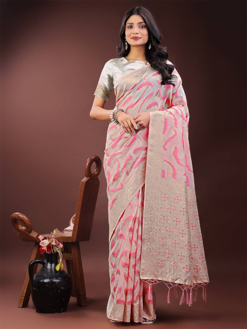 Ast Linen Queen Vol 4 Casual Wear Linen Cotton Saree Collection