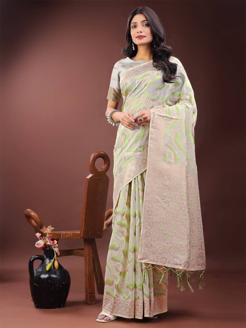 Ast Linen Queen Vol 4 Casual Wear Linen Cotton Saree Collection