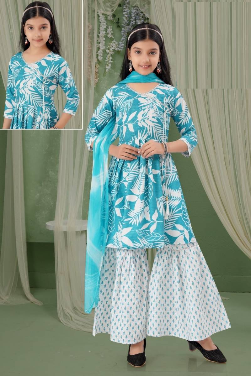 Vipasa Sharara Set Vol 2 Cotton Printed Kids Wear Collection