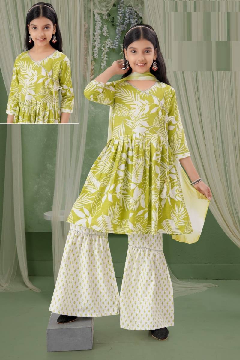 Vipasa Sharara Set Vol 2 Cotton Printed Kids Wear Collection