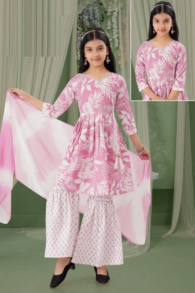 Vipasa Sharara Set Vol 2 Cotton Printed Kids Wear Collection