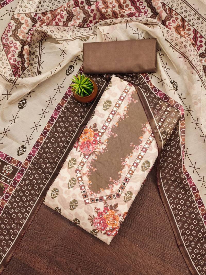 Color Set 9077 Casual Wear Organza Printed Dress Material Collection