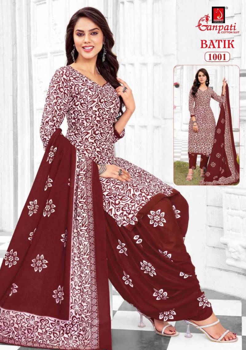 Ganpati Batik Vol 10 Lawn Cotton Fancy Dress Material Collection