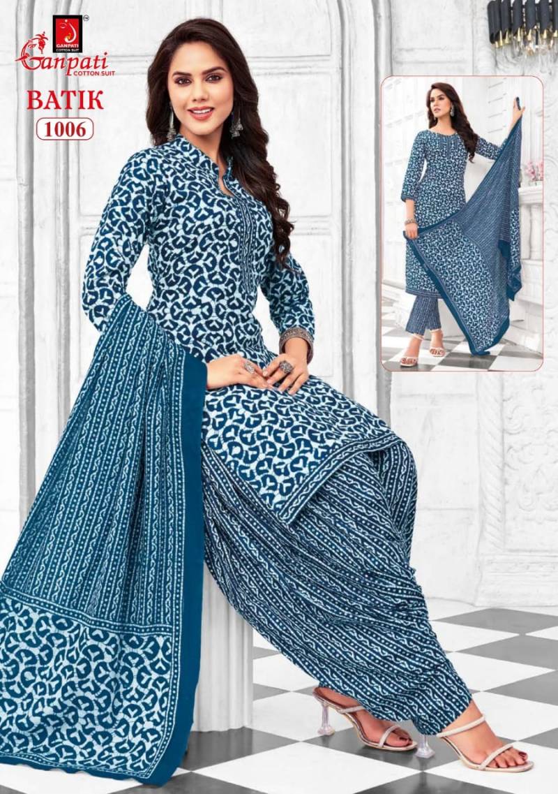Ganpati Batik Vol 10 Lawn Cotton Fancy Dress Material Collection