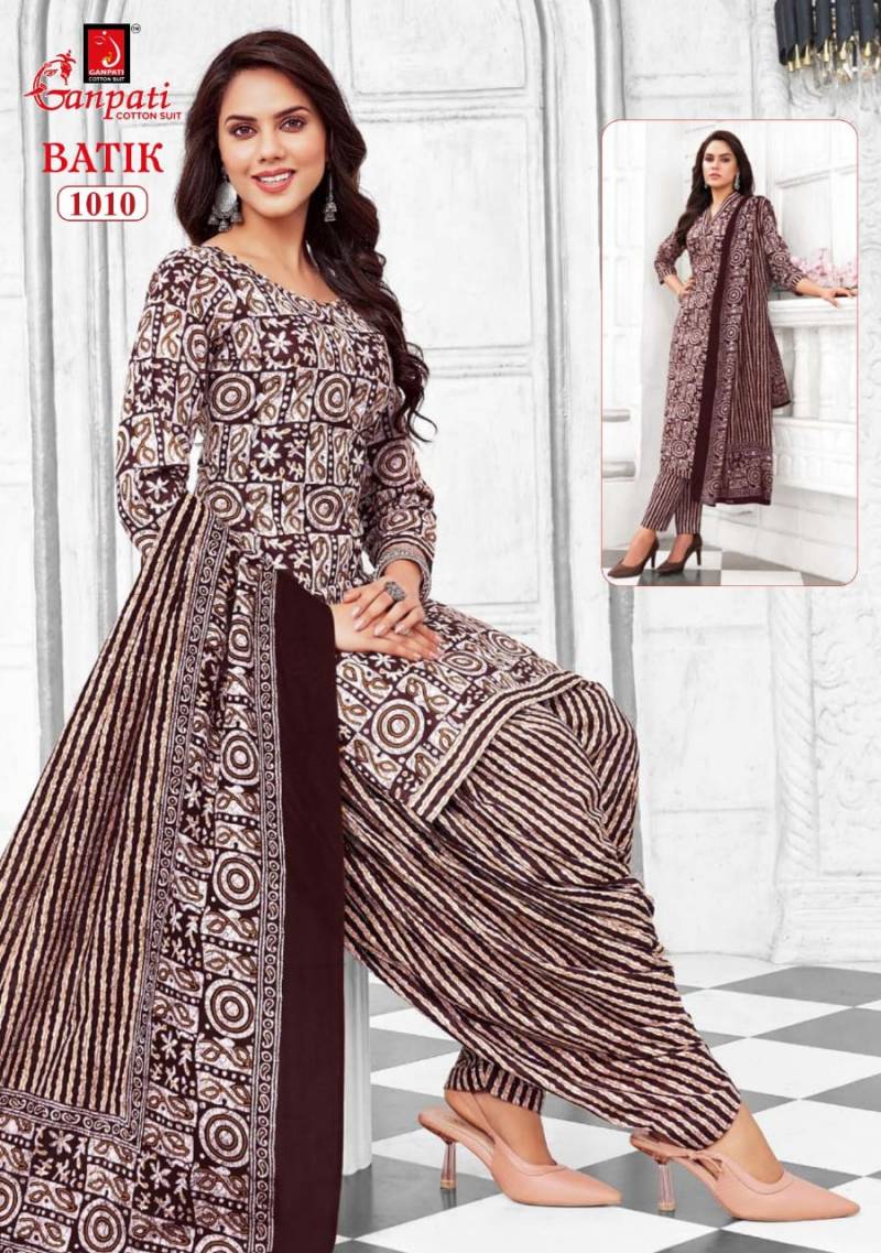 Ganpati Batik Vol 10 Lawn Cotton Fancy Dress Material Collection