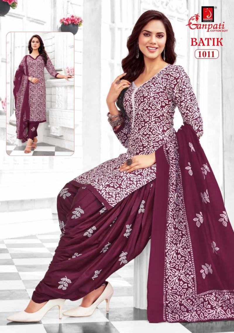 Ganpati Batik Vol 10 Lawn Cotton Fancy Dress Material Collection