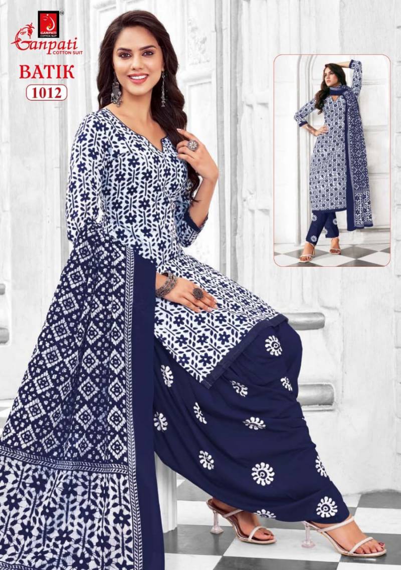 Ganpati Batik Vol 10 Lawn Cotton Fancy Dress Material Collection