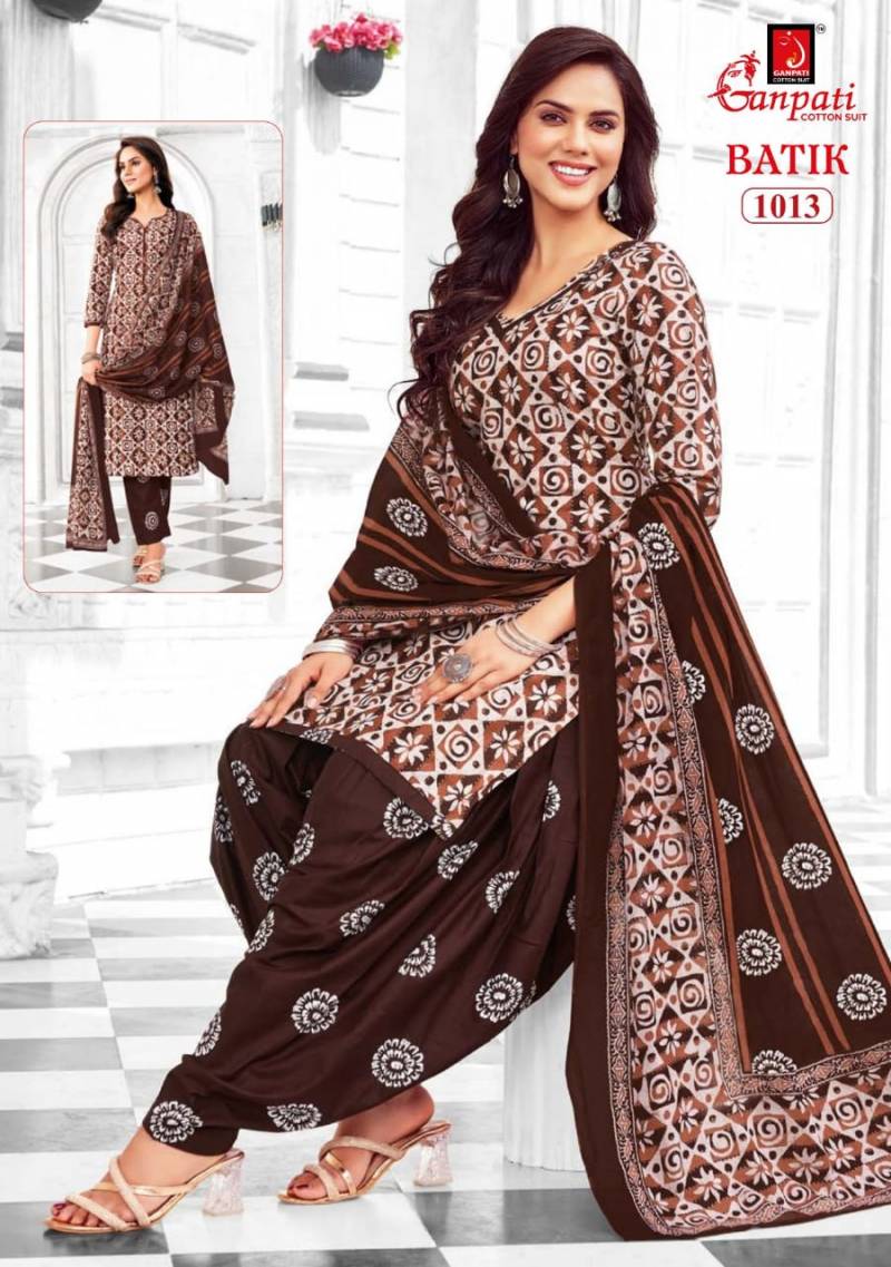 Ganpati Batik Vol 10 Lawn Cotton Fancy Dress Material Collection