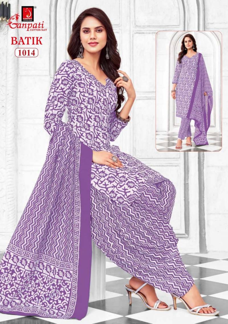 Ganpati Batik Vol 10 Lawn Cotton Fancy Dress Material Collection