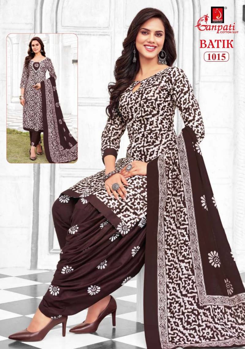 Ganpati Batik Vol 10 Lawn Cotton Fancy Dress Material Collection