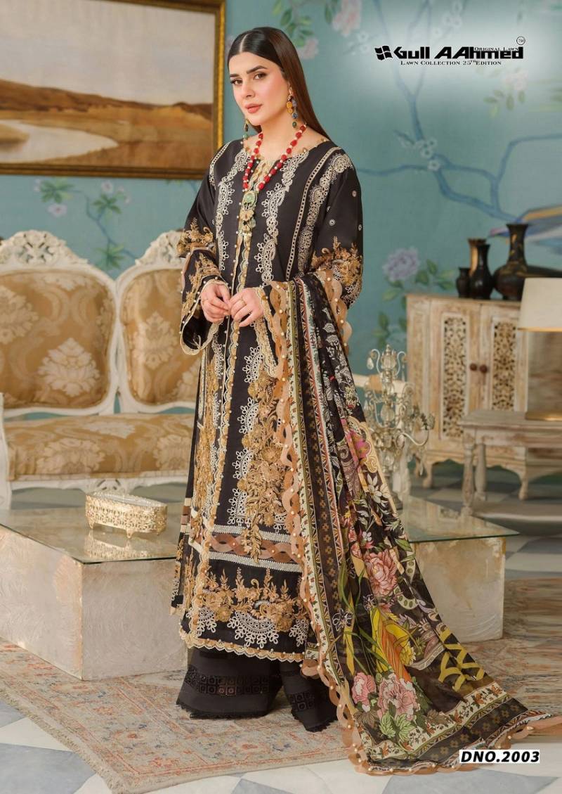 Gull A Ahmed Azure Vol 2 Cotton Kurti Pant With Dupatta Collection