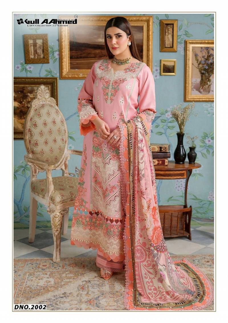 Gull A Ahmed Azure Vol 2 Cotton Kurti Pant With Dupatta Collection