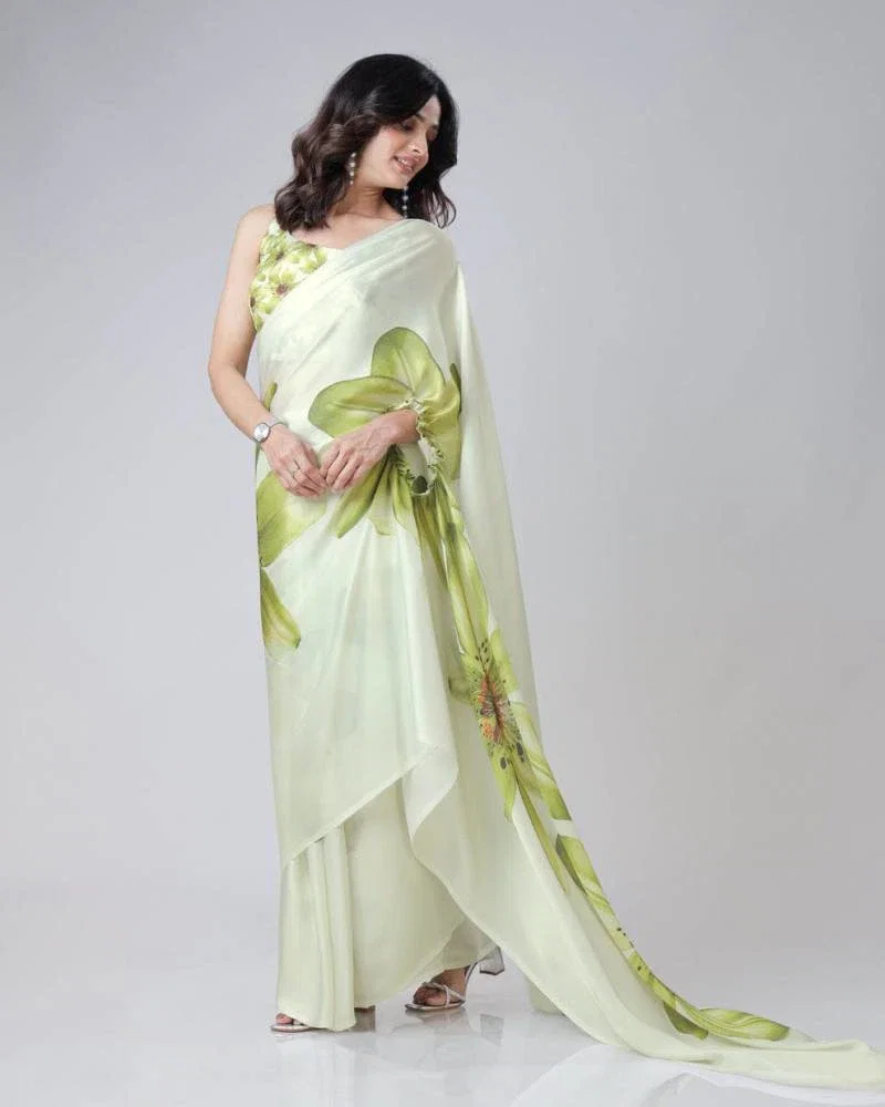 Ce Georgette Satin 1 Designer Party Wear Saree Collection
