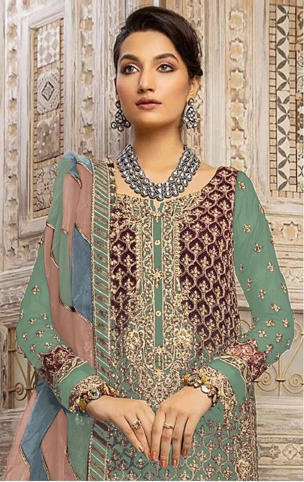 Hit 1169 A To C Faux Georgette Designer Salwar Suits Collection
